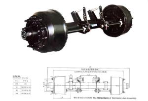 Quality trailer axles 12t 14t 16t 18t BPW wholesale