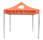 Custom 3x3 Pop Up Marquee Printed Marquee Orange Color For Commercial Event