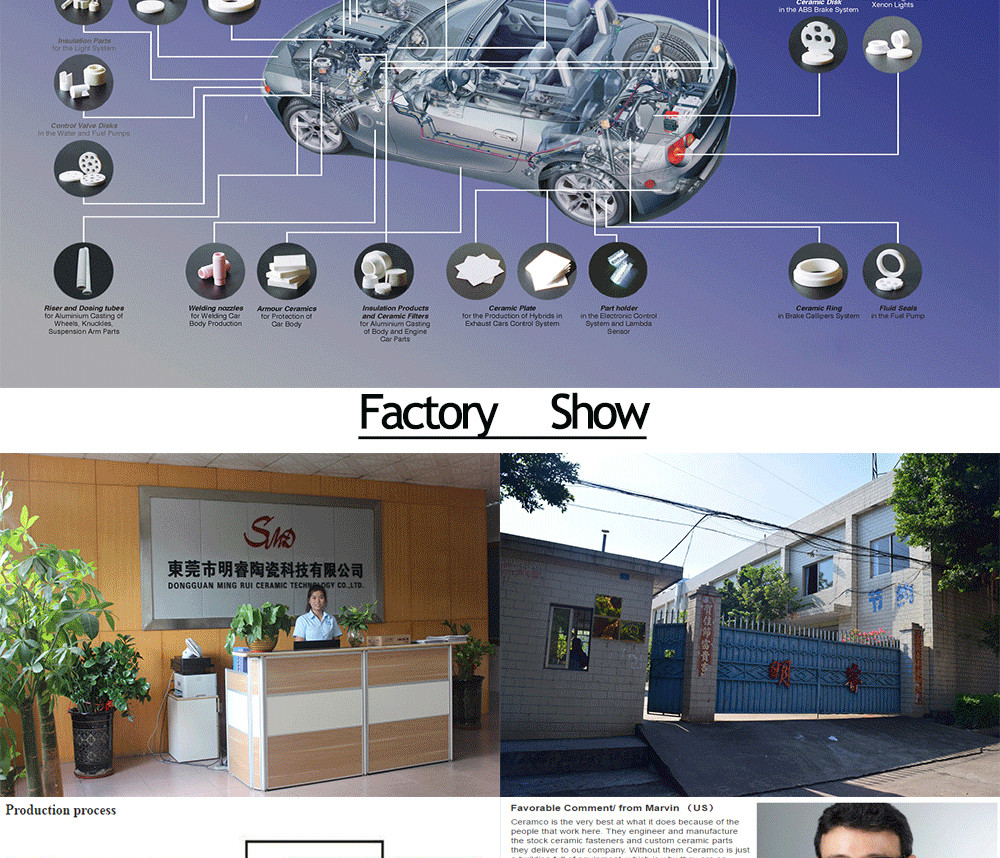 rapid prototype Machining Advanced Industrial Ceramics High Electrical Resistivity