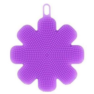 Quality Wholesale Soft Easy To Clean Flower Shape Silicone Dish Sponge For Kitchen wholesale