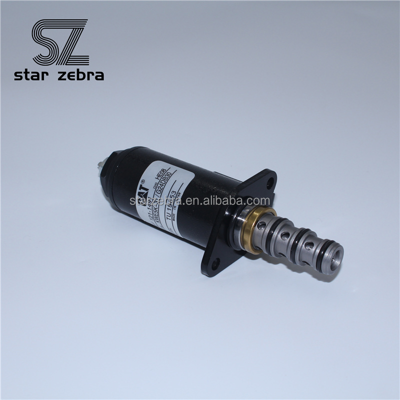Part Number 121-1491 KWE5K-31 G24DB30 Excavator hydraulic pump Pilot safety lock solenoid valve for E320B E320C E320D E325B