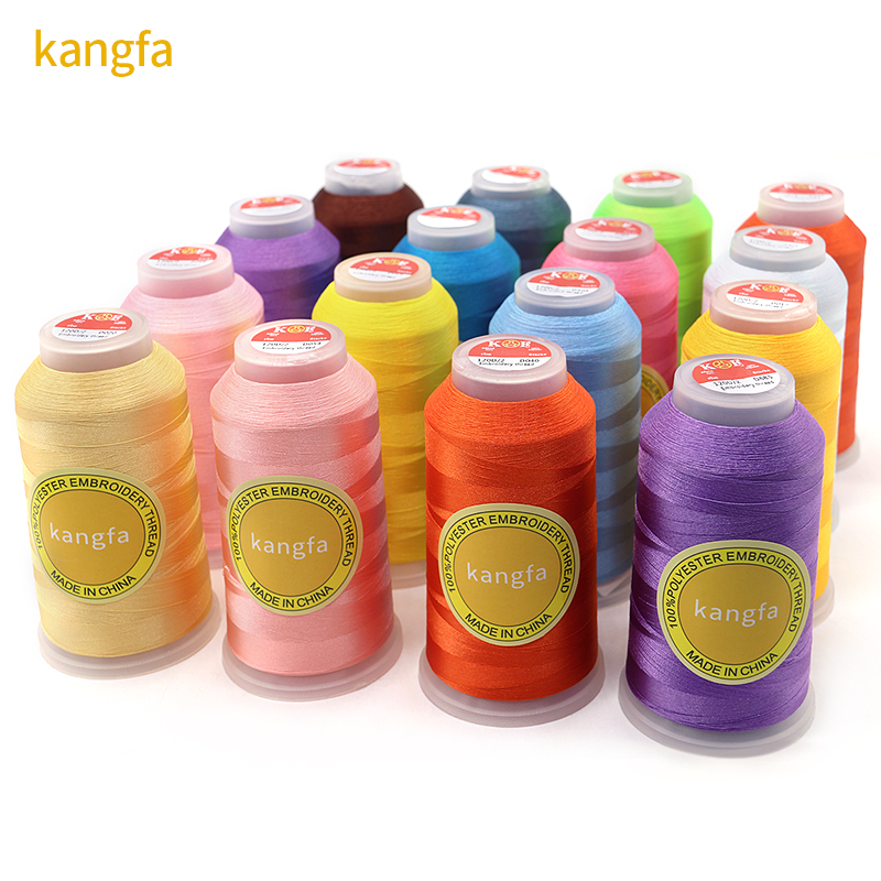 700 Vibrant Colors for 120D/2 Polyester Embroidery Thread on Hard and Thick Materials