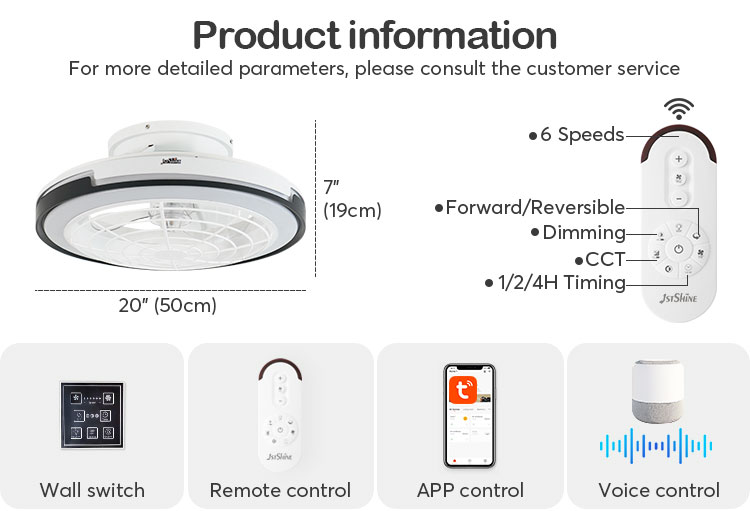 Support Dimmer Yes 1stshine LED Ceiling Fan White for Easy Installation in Bedroom