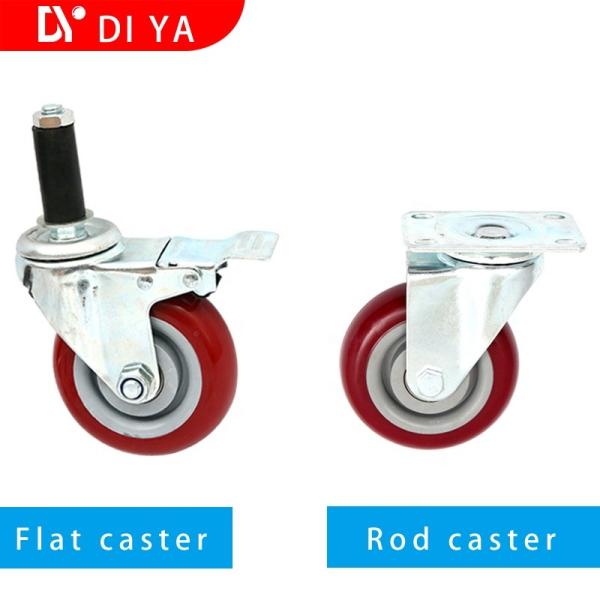 Cheap DY77 6 Inch Industrial Iron Swivel Caster Wheels Heavy Duty Running for sale