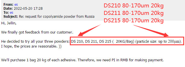 1kg Polyamide Hot Melt Adhesive Powder PA ISO 9001