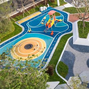 Quality IAAF Fadeless EPDM Playground Rubber Safety Tiles Eco-Friendly wholesale