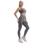 Sweatproof Antiwear High Waisted Leggings And Sports Bra Set 2pcs Spandex Yoga
