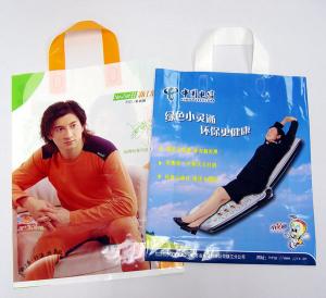 Quality LDPE Loop Handle / Plastic Shopping Carrier Bags Regenerative wholesale