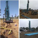280m Crawler Borehole Drill Machine With Air Compressor Water Well Drilling Rig