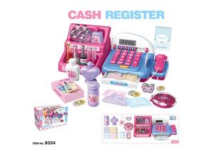Quality 14 &quot; Beauty Sets Pretend Shopping Cashier Children's Play Toys W / Caculation LED Screen 19Pcs wholesale