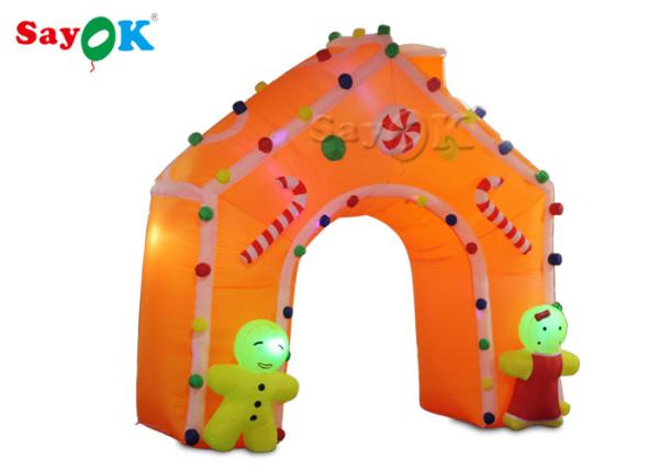 Christmas Inflatable Archway Oxford Cloth LED Light Inflatable Arch Tent