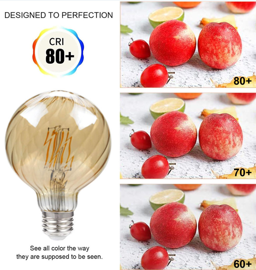 4W 6W Dimmable Large Globe Light Bulbs G150 G125 G95 Filament Bulb