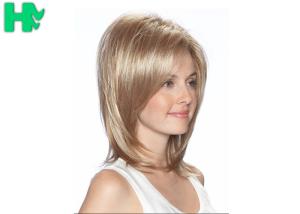 Quality Synthetic Hair Wigs For Black Women Blonde Natural Looking Wigs Straight wholesale