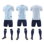 Casual Training Blank Soccer Uniforms Short Sleeve Plain Football Jersey All Set