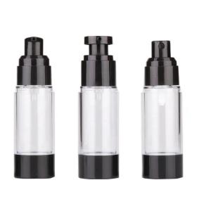 Quality ABS Plastic Round Cylinder Cosmetic Airless Bottle 15ml 50ml 80ml 100ml 120ml wholesale