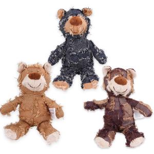 Quality 25cm Squeaky Stuffed Pet Plush Toy Bear Dog Chew Toys wholesale