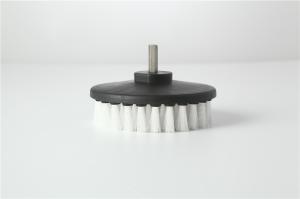 Quality Gray white soft bristle 5&quot; diameter car carpet cleaning drill brushes wholesale