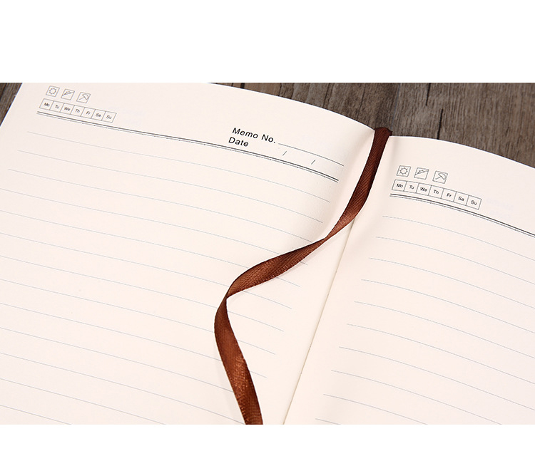 Customized Office Stationery A5 Notepad with PU Leather Cover and Personalized Design