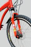 Red 38km/h Electric Pedal Assist Mountain Bike 48V 500W Gear Motor