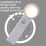 1200mAh Geeutie Rechargeable LED Night Light 1.2W PIR LED Wall Lamp