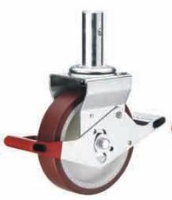 Quality Round Stem Scaffold Caster with Total Brake wholesale