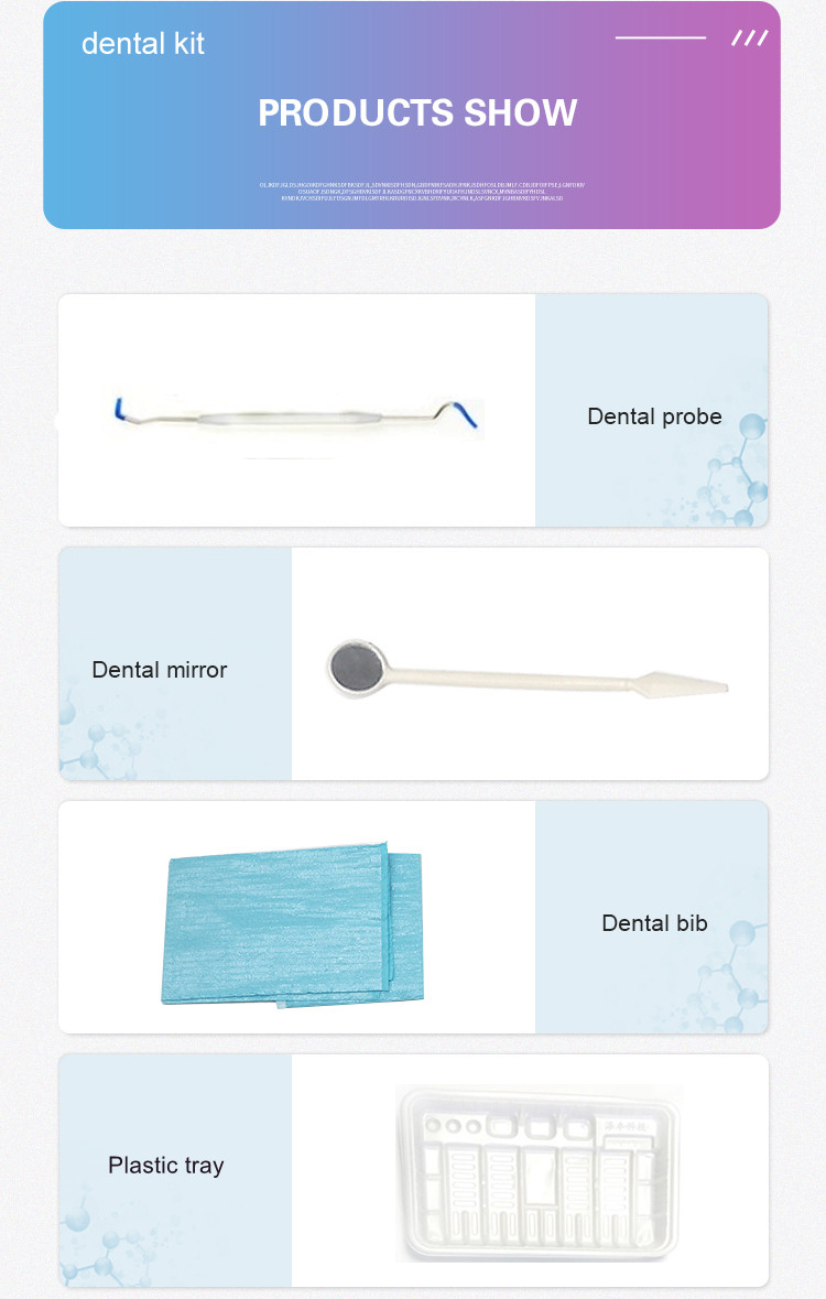 Hygiene Dental Consumables Sterilized Personal Dental Hygiene Kit Oral Examination