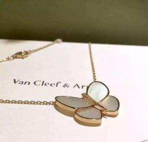 Quality Wholesale Van Cleef &amp; Arpels Butterfly Necklace18K Yellow Gold Necklace VCARA63400 wholesale