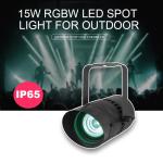Spot Light 15W DMX512 RGBW Narrow Beam Directional Landscape Garden Light for