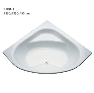Quality Acrylic Modern Built-In Acrylic Bathtub 1350x1350x450mm High Gloss wholesale