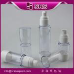 hot sell clear airless bottle with pump ,ShengRuiSi (SRS) Packaging black