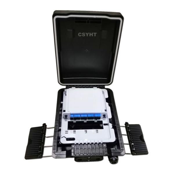 Outdoor FTTH Fiber Optic Terminal Box Splitter PP Inpact Resistant Plastic