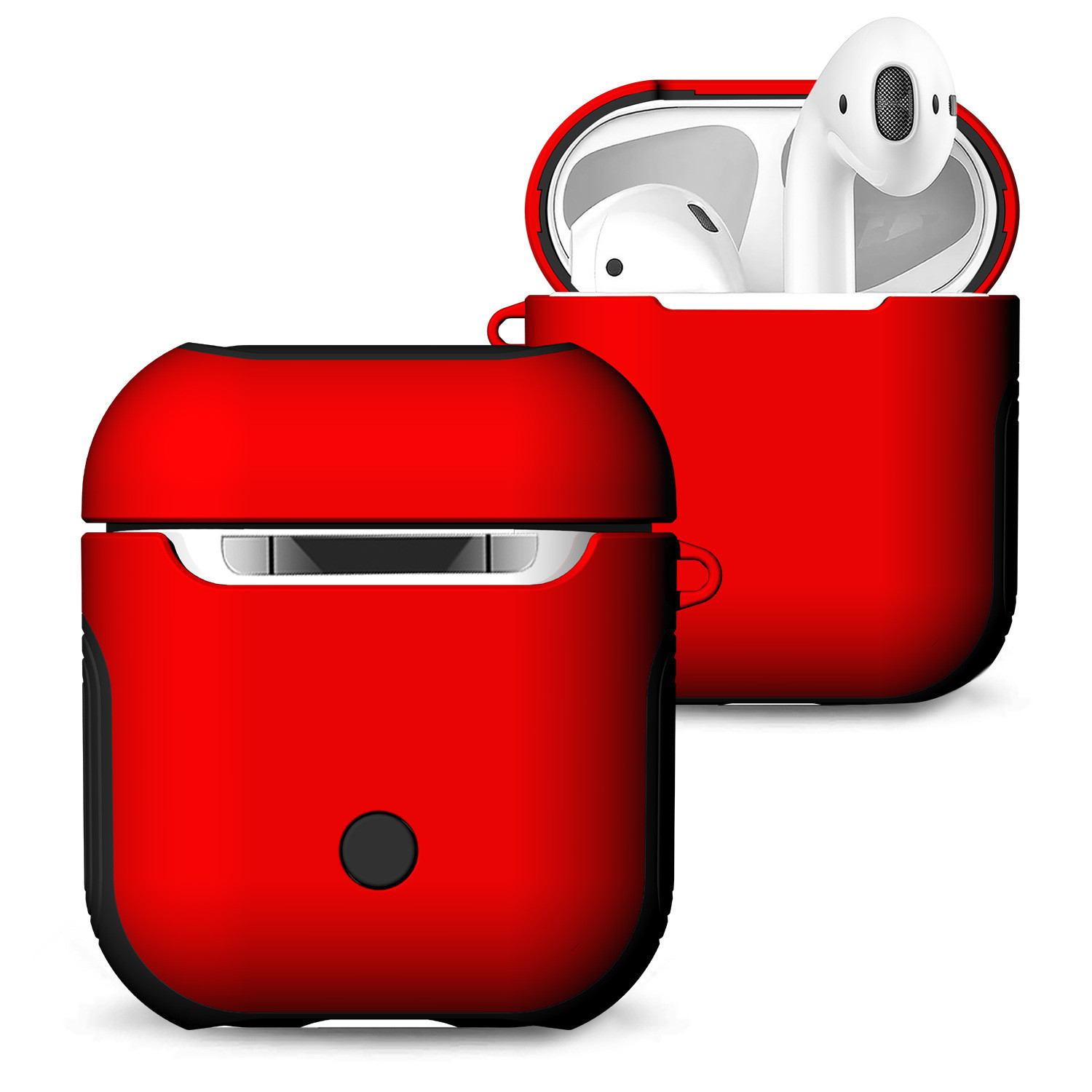 Shockproof Protective Portable Soft TPU+Hard Cover Accessories for Apple AirPod Charging case 2 & 1
