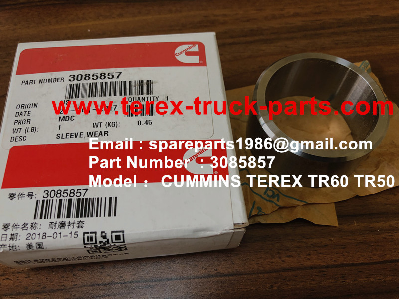 CUMMINS TEREX 3085857 SLEEVE WEAR NHL MINING DUMP TRUCK TR35 TR50 TR60 TR100 3305B 3305F 3303 3307 TR45 TR70 MT4400