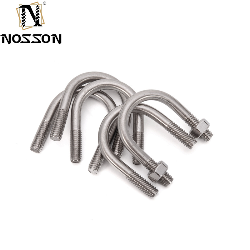 ANSI/ASME Standard M3-M20 Stainless Steel U-Bolt for Construction and Installation Zinc Plated Cross Pipe Stuck