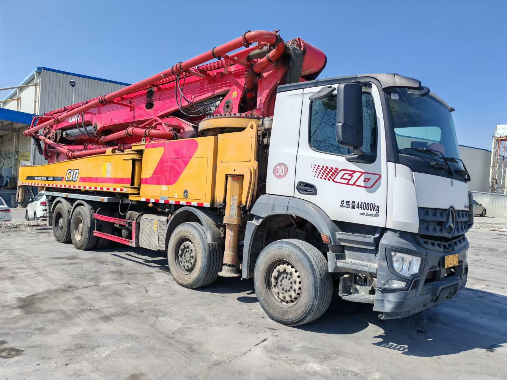 2021 Used Concrete Pump Truck 62m Price, Installed With Mercedes Benz Chassis