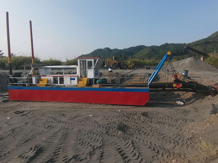 80 Cbm/H 8 Inch Samll Sand Mining Dredge With WN200 Sand Pump For River Dredging