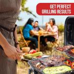 Portable charcoal grill,suitable for small outdoor barbecues
