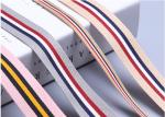 Striped Custom Present Wrapping Accessories 25mm - 50mm Printed Grosgrain Ribbon