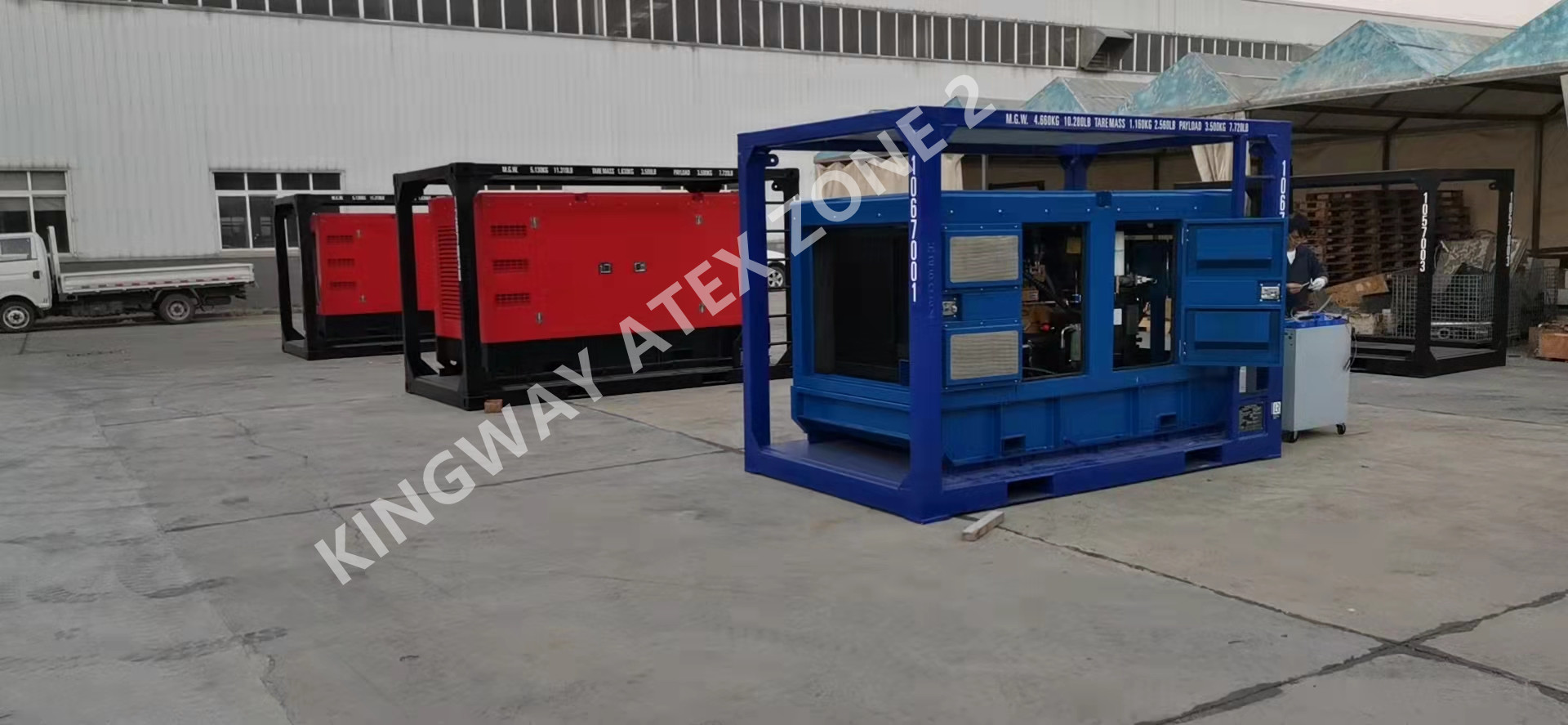 ATEX Kingway Zone 2 Altas Copco Air Compressor 186CFM 100 Psi for offshore oil fields