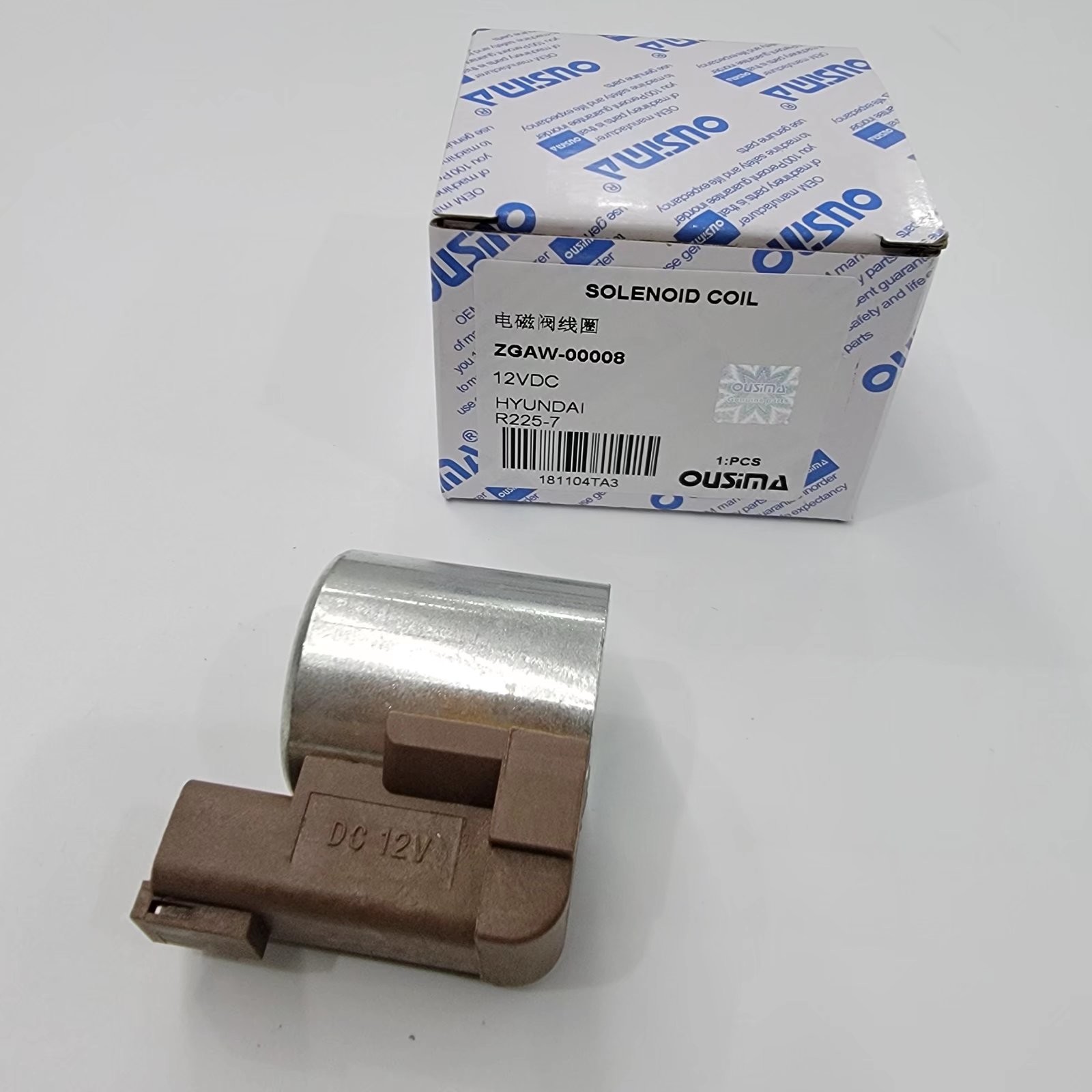 ZGAW-00008 Excavator Solenoid Coil For Hyundai R225-7