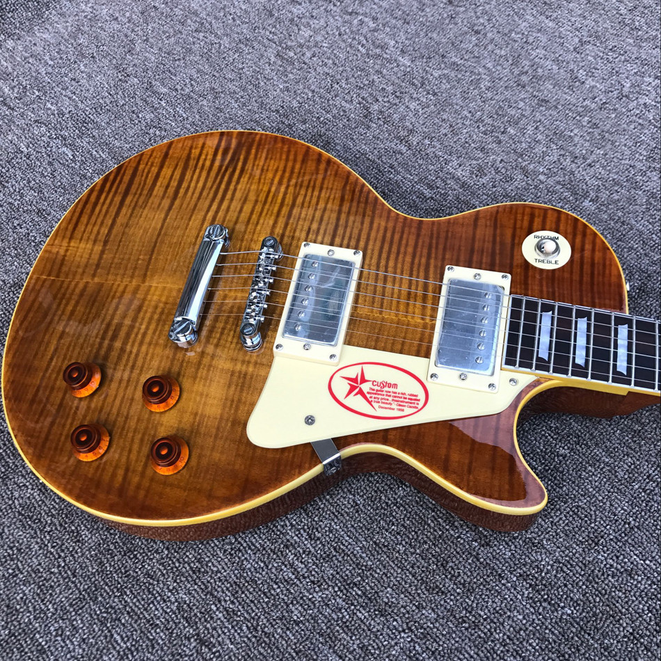 Custom store 1959 R9 tiger flame LP electric guitar
