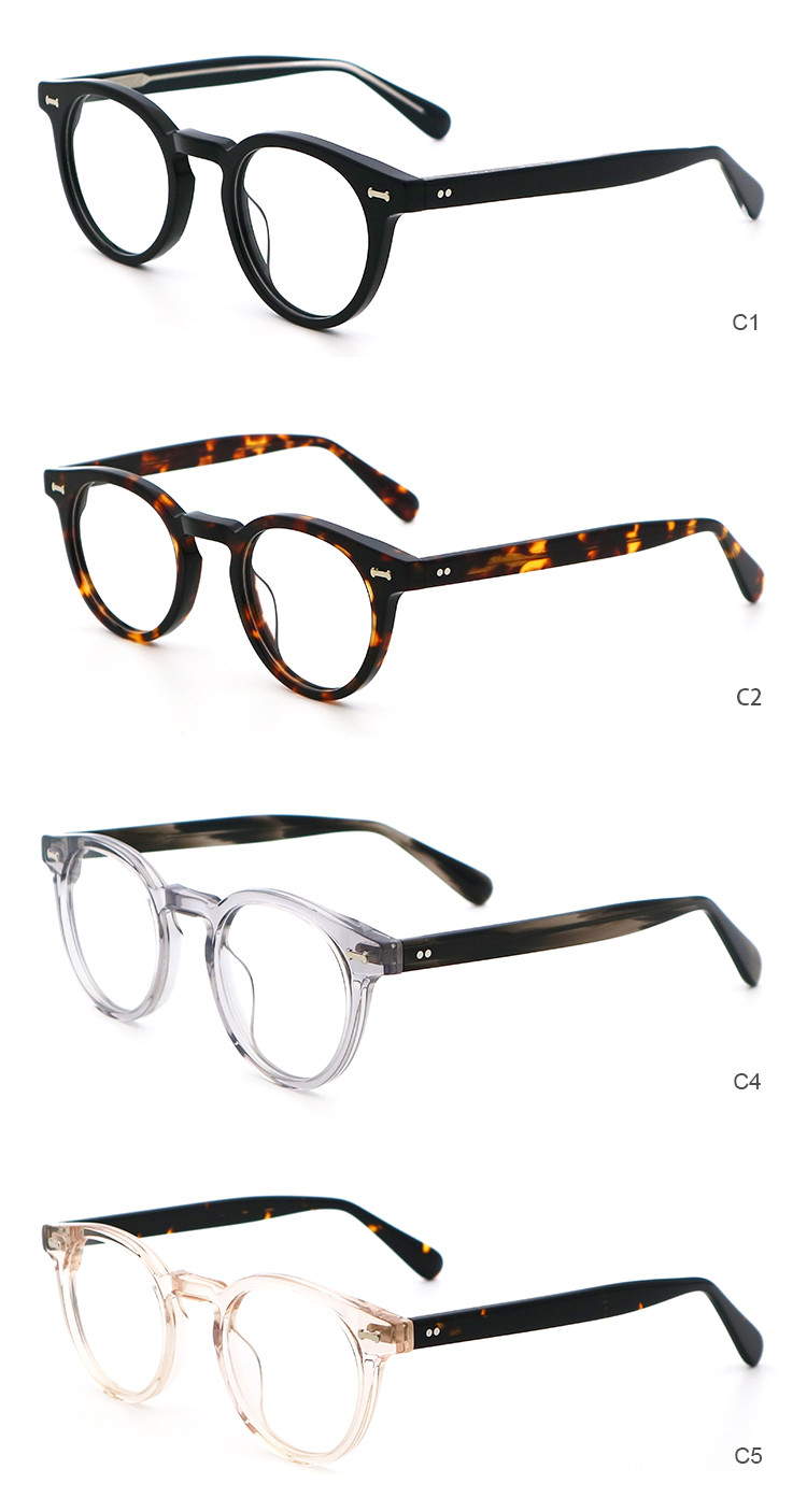 Vendor Fashion Clear Handmade Acetate Frames Glasses MR 98614