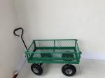 500LBS Weight Capacity Heavy Duty Utility Steel Mesh Yard Garden Cart Wagon for