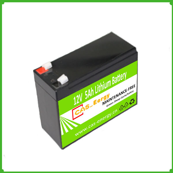 Rechargeable Deep Cycle Lithium Storage Battery Solar Use 12V 5Ah for Solar Power System
