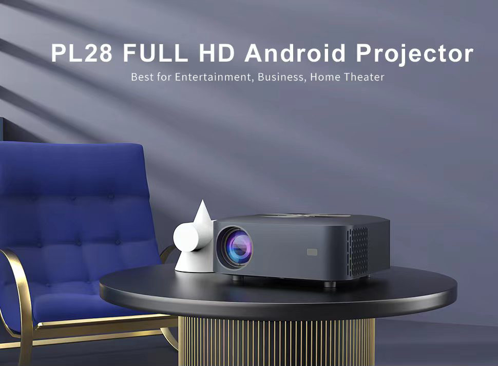 BT4.0 RK3326 Android 9.0 FHD 1080P Projector Electronic Keystone Correction Wifi 2.4G 5G