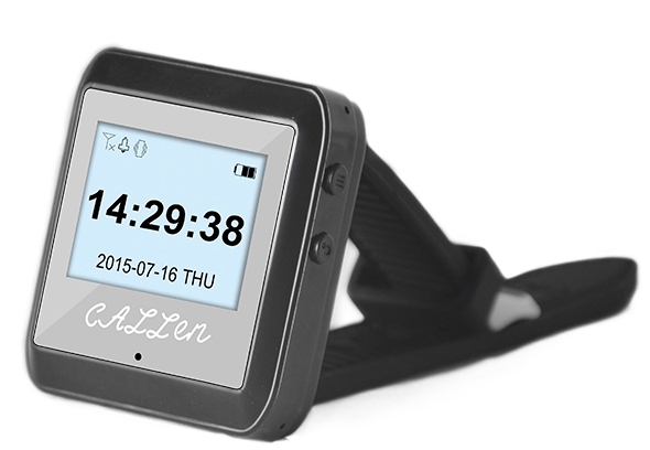 Wireless restaurant waiter service pager kitchen equipment vibrating wrist watch buzzer