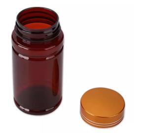 Quality Amber Pharmacy Bottles 150ml 200ml Plastic Pill Bottles Child Resistant wholesale