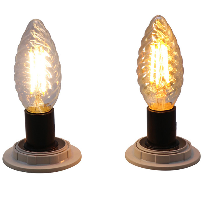Home Decoration LED Filament Bulb B22 C37 4W E14 E27