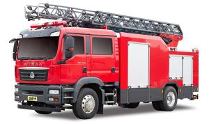 Quality Sitrak 18m Aerial Ladder Fire Truck with CAFS Extinguishing System wholesale