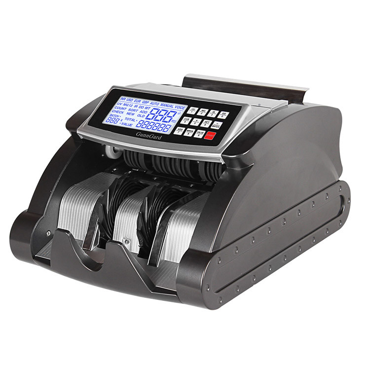 EURO VALUE COUNTER DETECTOR Back Feeding Money Counter Professional Money Counting machine with MG IR UV LCD SCREEN